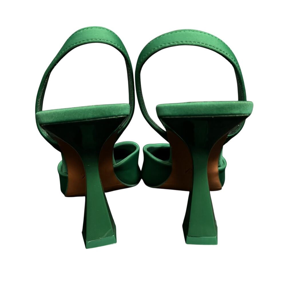 Zara Green Pumps Pointed Toe Solid Shallow Mouth High Heels Fashion Size 9 - Picture 5 of 7